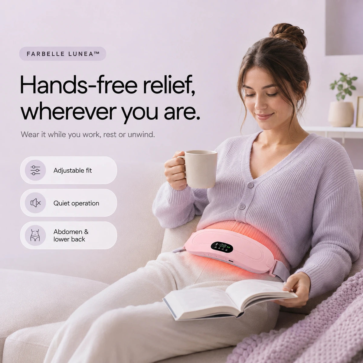 Farbelle Lunea™ Heated Menstrual Relief Belt