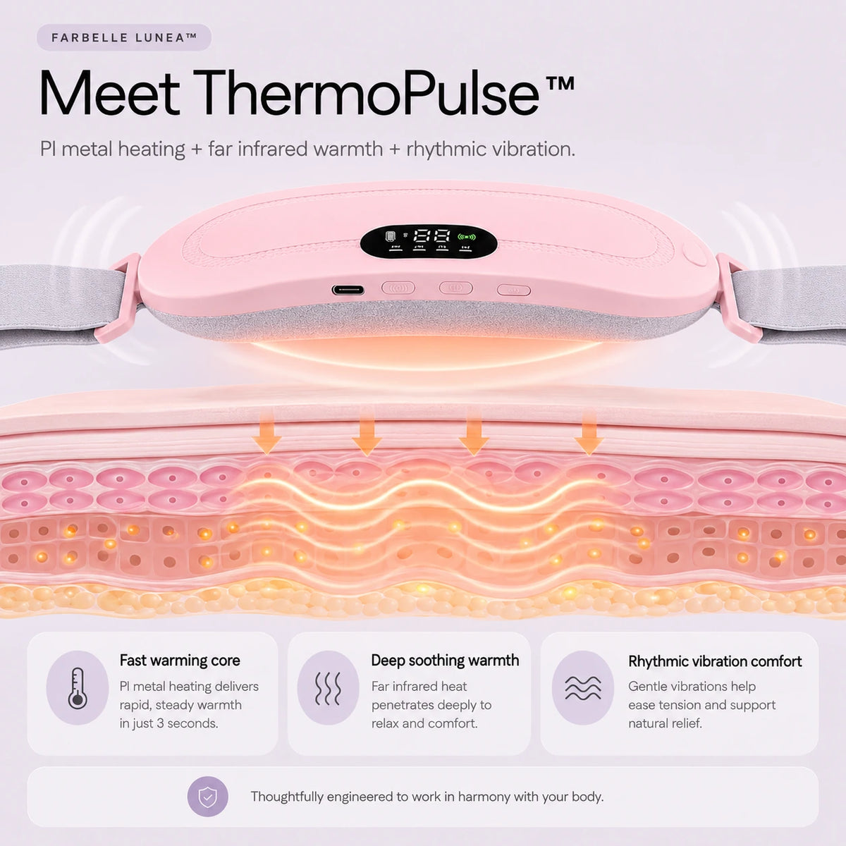 Farbelle Lunea™ Heated Menstrual Relief Belt
