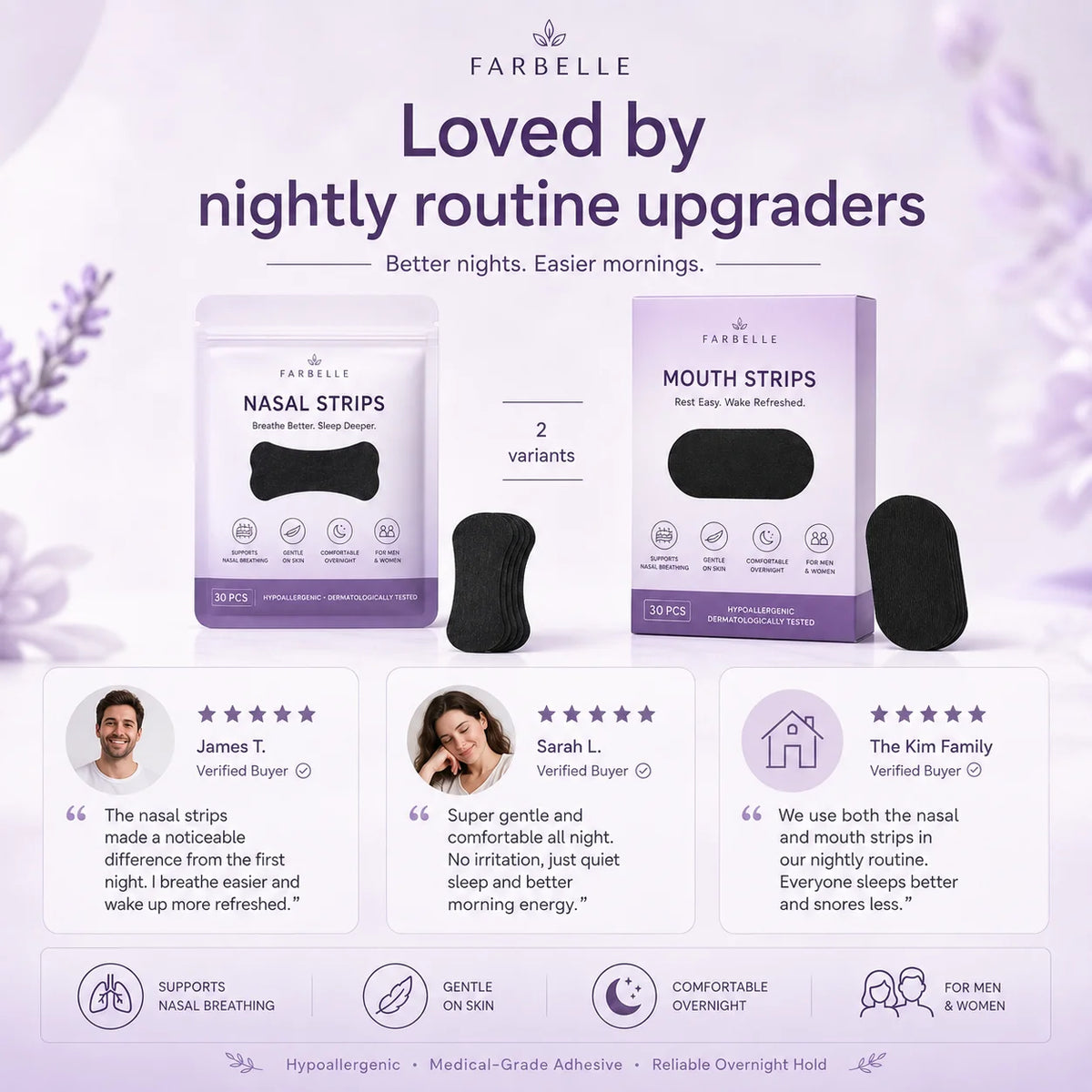 Farbelle Somnia customer reviews from verified buyers of nasal and mouth strips
