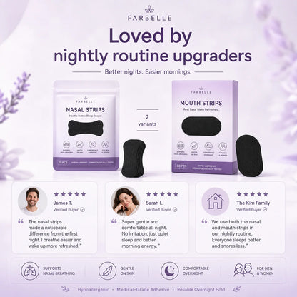 Farbelle Somnia customer reviews from verified buyers of nasal and mouth strips